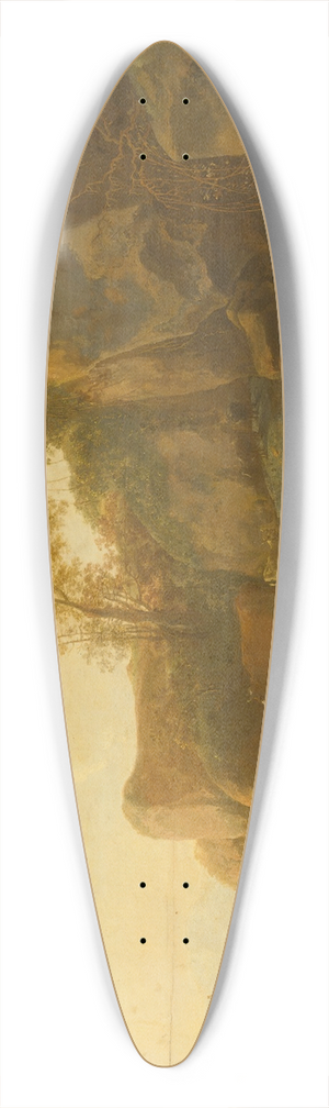 Adam Pynacker - A mountainous landscape with cattle 39.3 inch art pintail longboard deck