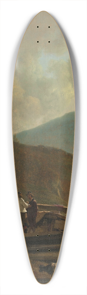 Adam Pynacker - Italianate River Landscape 39.3 inch art pintail longboard deck