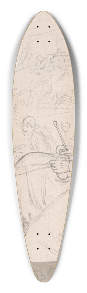 Adelaide Claxton - Constitutional 39.3 inch art pintail longboard deck