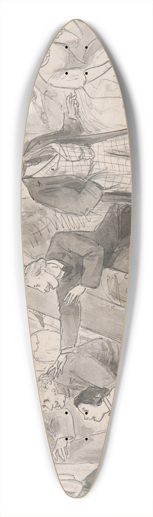 Adelaide Claxton - Philipines 39.3 inch art pintail longboard deck
