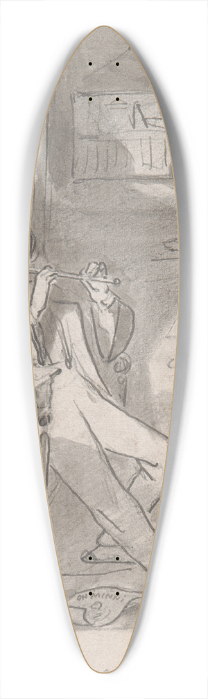 Adelaide Claxton - Sentiment 39.3 inch art pintail longboard deck