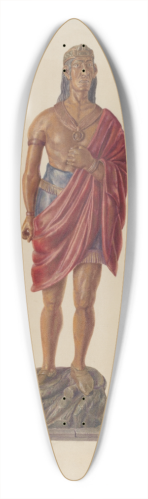 Adele Brooks - Cigar Store Indian 39.3 inch art pintail longboard deck