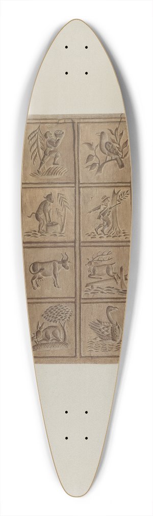 Adele Brooks - Pa. German Cookie Cutter 39.3 inch art pintail longboard deck