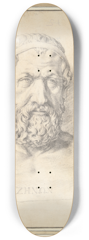 Jan de Bisschop - Portrait Bust ofZeno 8.25 inch art skate deck Jan de Bisschop - Portrait Bust ofZeno 8.25 inch art skate deck