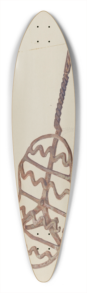 Adele Brooks - Wrought Iron Broiler 39.3 inch art pintail longboard deck