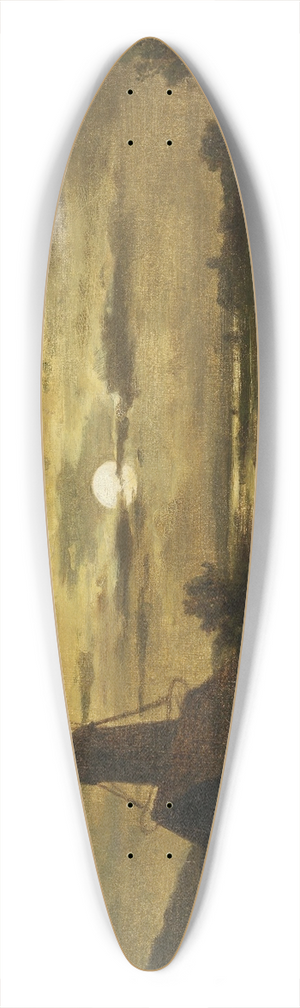 Adolf Chwala - Mhle im Mondschein 39.3 inch art pintail longboard deck