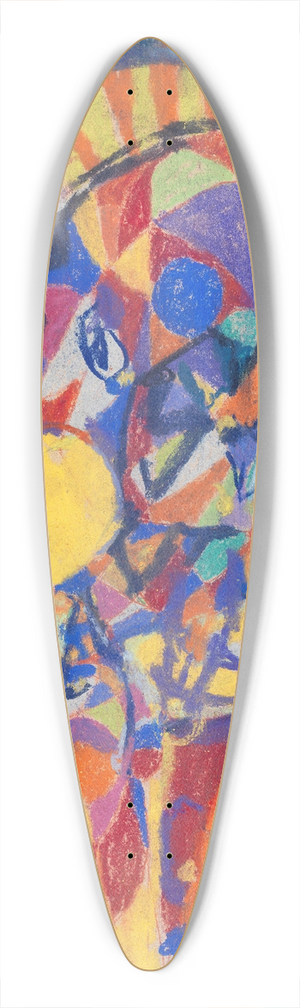Adolf Hlzel - Komposition 39.3 inch art pintail longboard deck