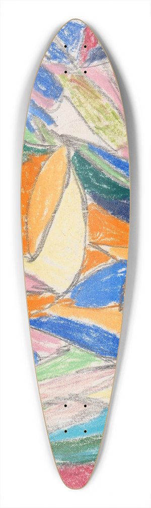 Adolf Hlzel - Ohne Titel 39.3 inch art pintail longboard deck