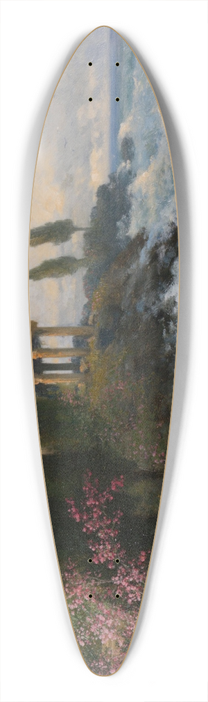 Adolf Kaufmann - Mediterrane Landschaft mit antikem Tempel 39.3 inch art pintail longboard deck