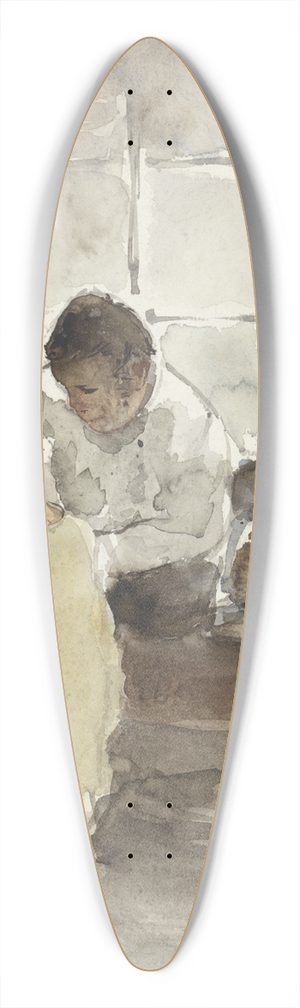 Adolf le Comte - Naaister 39.3 inch art pintail longboard deck
