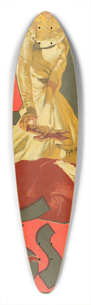 Adolfo Hohenstein - Tosca 39.3 inch art pintail longboard deck