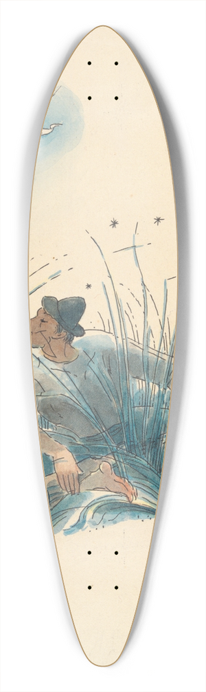 Adolfo Pastor - Gaucho 39.3 inch art pintail longboard deck