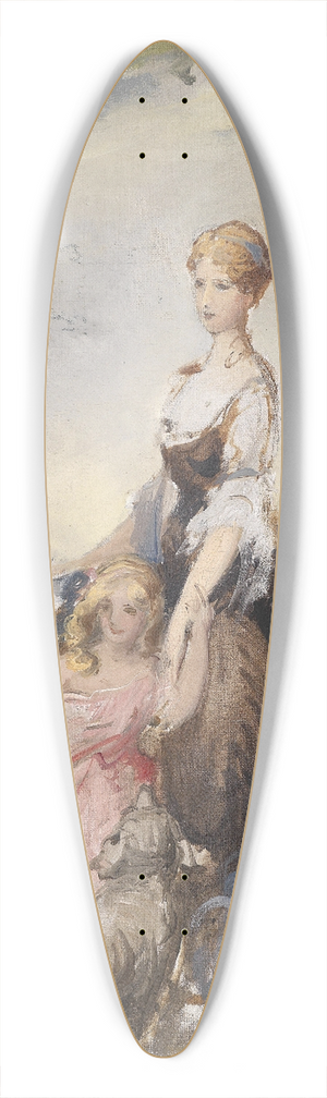 Adolf Pirsch - Mutter mit Kindern 39.3 inch art pintail longboard deck