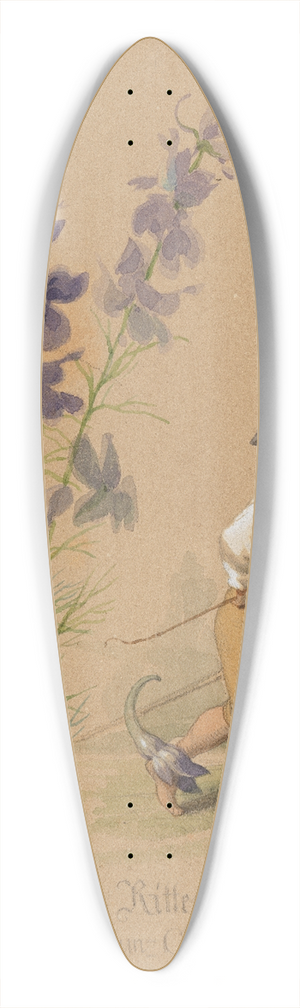 Adolf Schrdter  - Feld-Rittersporn 39.3 inch art pintail longboard deck