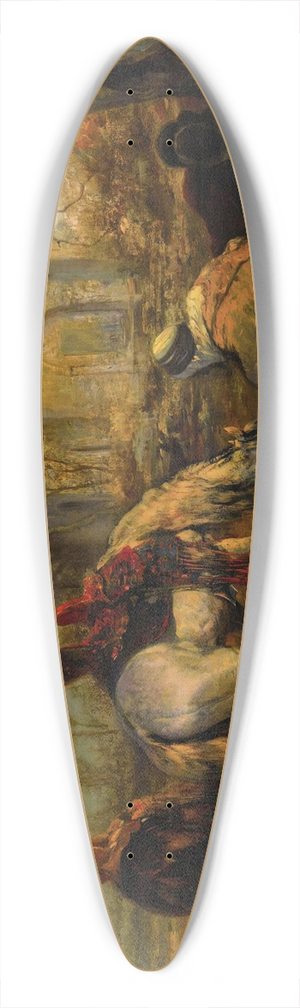 Adolf Schreyer - Resting Cavaliers 39.3 inch art pintail longboard deck