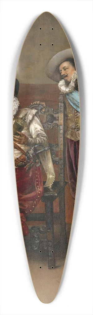 Adolphe-Alexandre Lesrel - Les Cavaliers 39.3 inch art pintail longboard deck