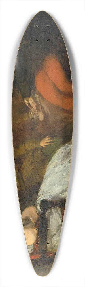 Adolphe Monticelli - Conversation Daprs Diner 39.3 inch art pintail longboard deck