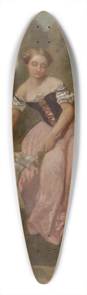Adolphe Monticelli - La fillette  la chvre 39.3 inch art pintail longboard deck
