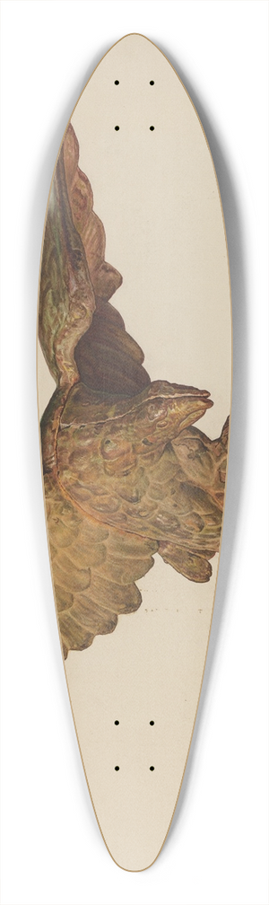 Adolph Opstad - Gatepost Finial 39.3 inch art pintail longboard deck