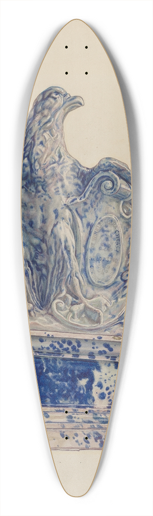 Adolph Opstad - Potpourri Jar  Eagle 39.3 inch art pintail longboard deck