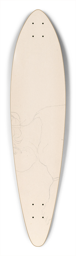 Adolph Tidemand - Barn sett bakfra 39.3 inch art pintail longboard deck