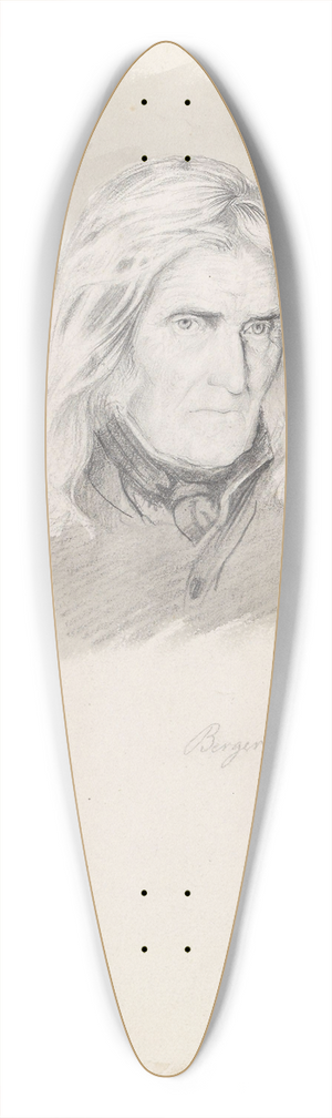 Adolph Tidemand - Birger Messelt 39.3 inch art pintail longboard deck