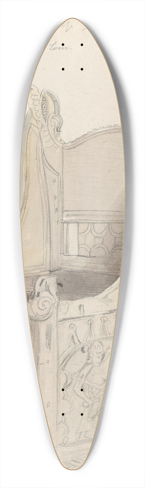 Adolph Tidemand - Blakerstolen 39.3 inch art pintail longboard deck