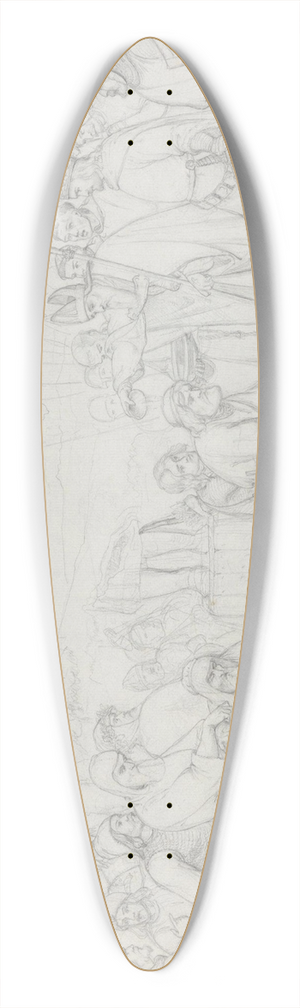 Adolph Tidemand - Dale Gudbrands dp 39.3 inch art pintail longboard deck