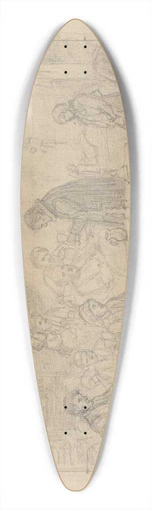 Adolph Tidemand - Det siste sakrament 39.3 inch art pintail longboard deck