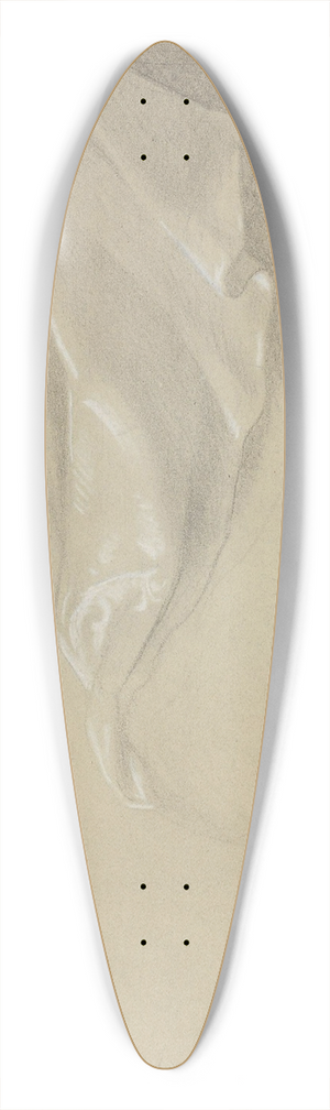 Adolph Tidemand - Draperistudier 2 39.3 inch art pintail longboard deck