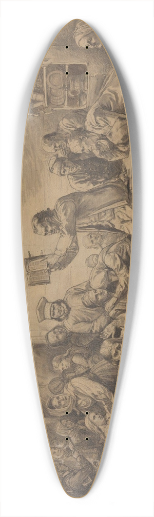 Adolph Tidemand - Fanatikerne 39.3 inch art pintail longboard deck