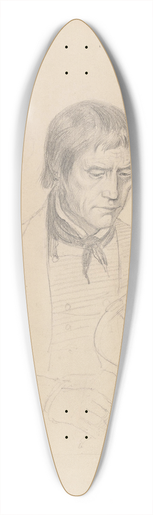Adolph Tidemand - Felespiller 39.3 inch art pintail longboard deck