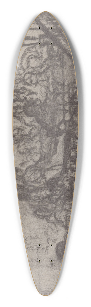 Adolph Tidemand - Figurer i interir 39.3 inch art pintail longboard deck