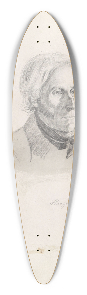 Adolph Tidemand - Haagen Koppang 39.3 inch art pintail longboard deck