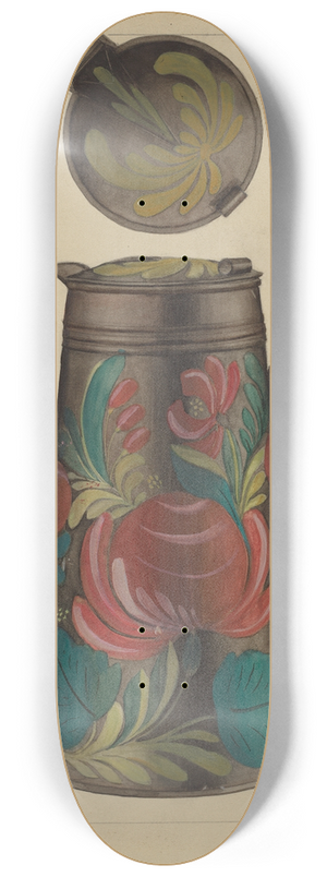 Janet Riza - Chocolate Pot 8.25 inch art skate deck