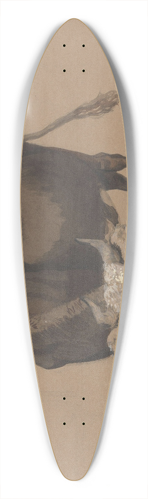Adolph Tidemand - Ku som gresser 39.3 inch art pintail longboard deck