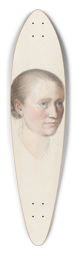 Adolph Tidemand - Kvinnehode. 39.3 inch art pintail longboard deck