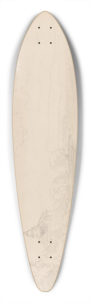 Adolph Tidemand - Leksand 39.3 inch art pintail longboard deck