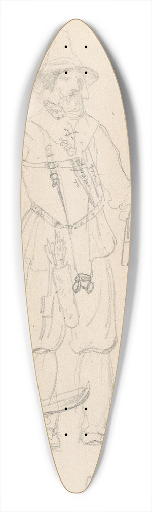 Adolph Tidemand - Morakarl, Orns 39.3 inch art pintail longboard deck