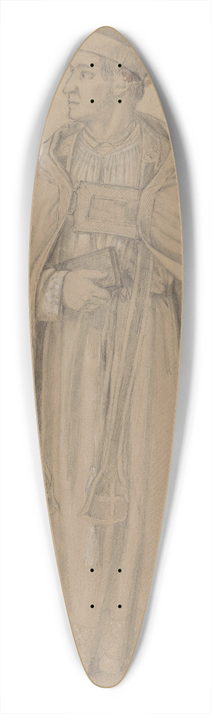 Adolph Tidemand - Priest 39.3 inch art pintail longboard deck