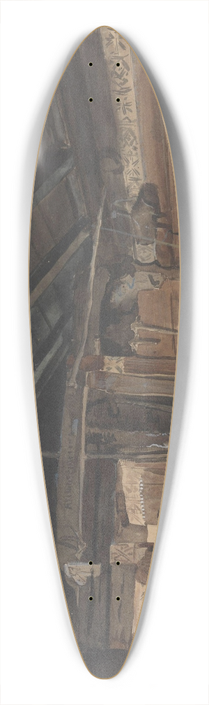 Adolph Tidemand - Rkstue, Kvam prestegrd, Viky 39.3 inch art pintail longboard deck