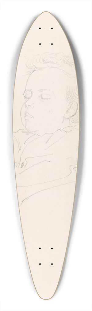 Adolph Tidemand - Sovende barn 39.3 inch art pintail longboard deck
