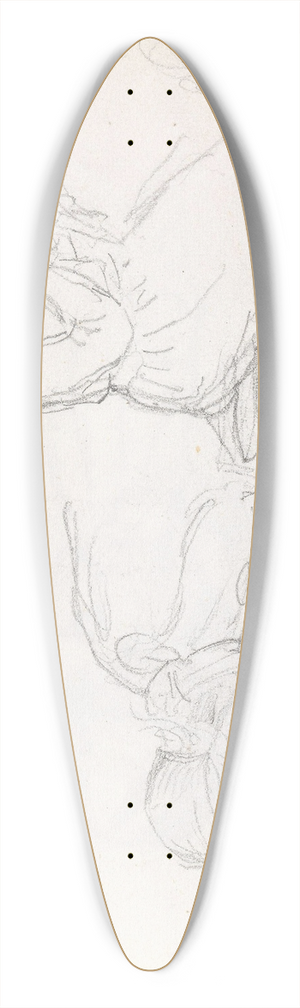 Adolph Tidemand - Studier av eldre kvinne 39.3 inch art pintail longboard deck