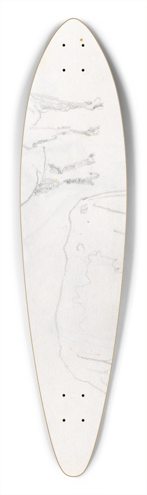Adolph Tidemand - Studier av kuer 39.3 inch art pintail longboard deck
