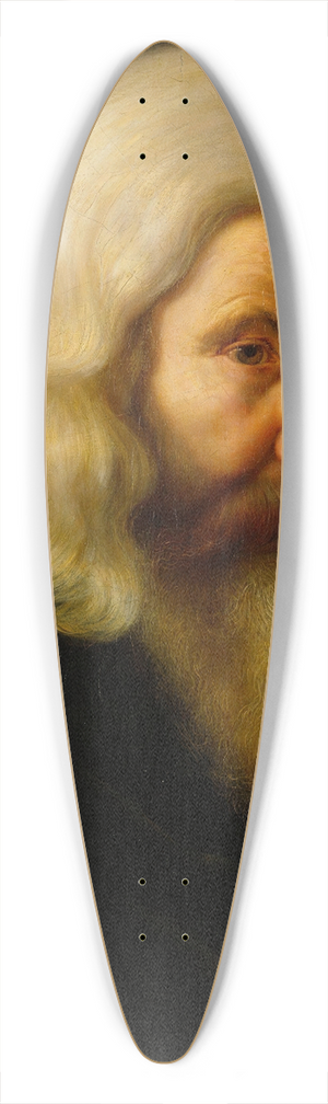 Adolph Tidemand - Study of an old Man 39.3 inch art pintail longboard deck