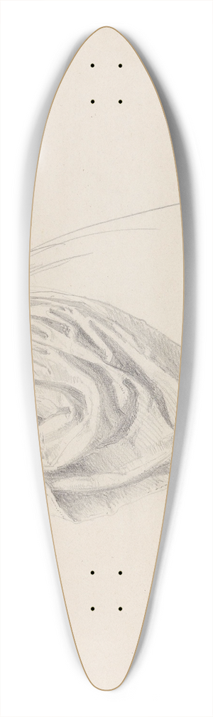 Adolph Tidemand - Study of apron 39.3 inch art pintail longboard deck