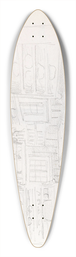 Adolph Tidemand - Stueinterir 39.3 inch art pintail longboard deck