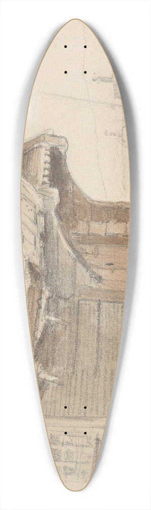 Adolph Tidemand - Stue, Mora 39.3 inch art pintail longboard deck