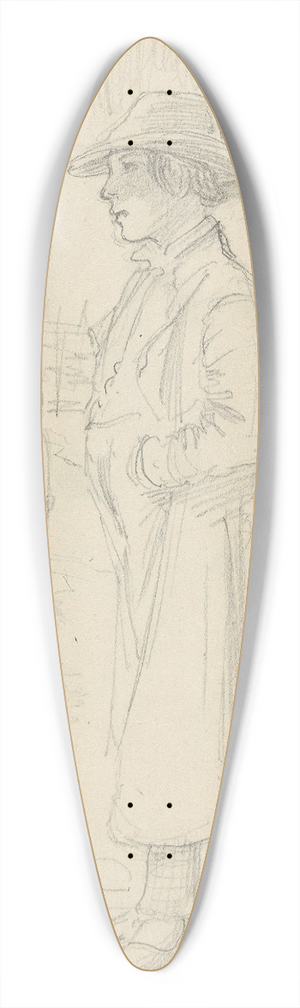 Adolph Tidemand - Ung mann 39.3 inch art pintail longboard deck