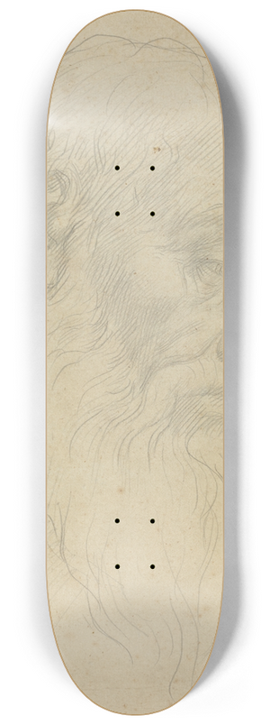 Alphonse Legros - Study of a Head 8.25 inch art skate deck